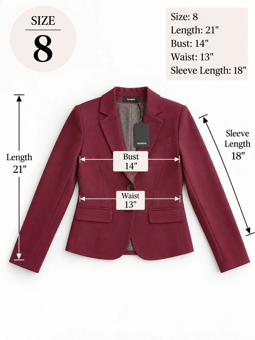 Murano Boys' Burgundy Blazer with Notch Lapel